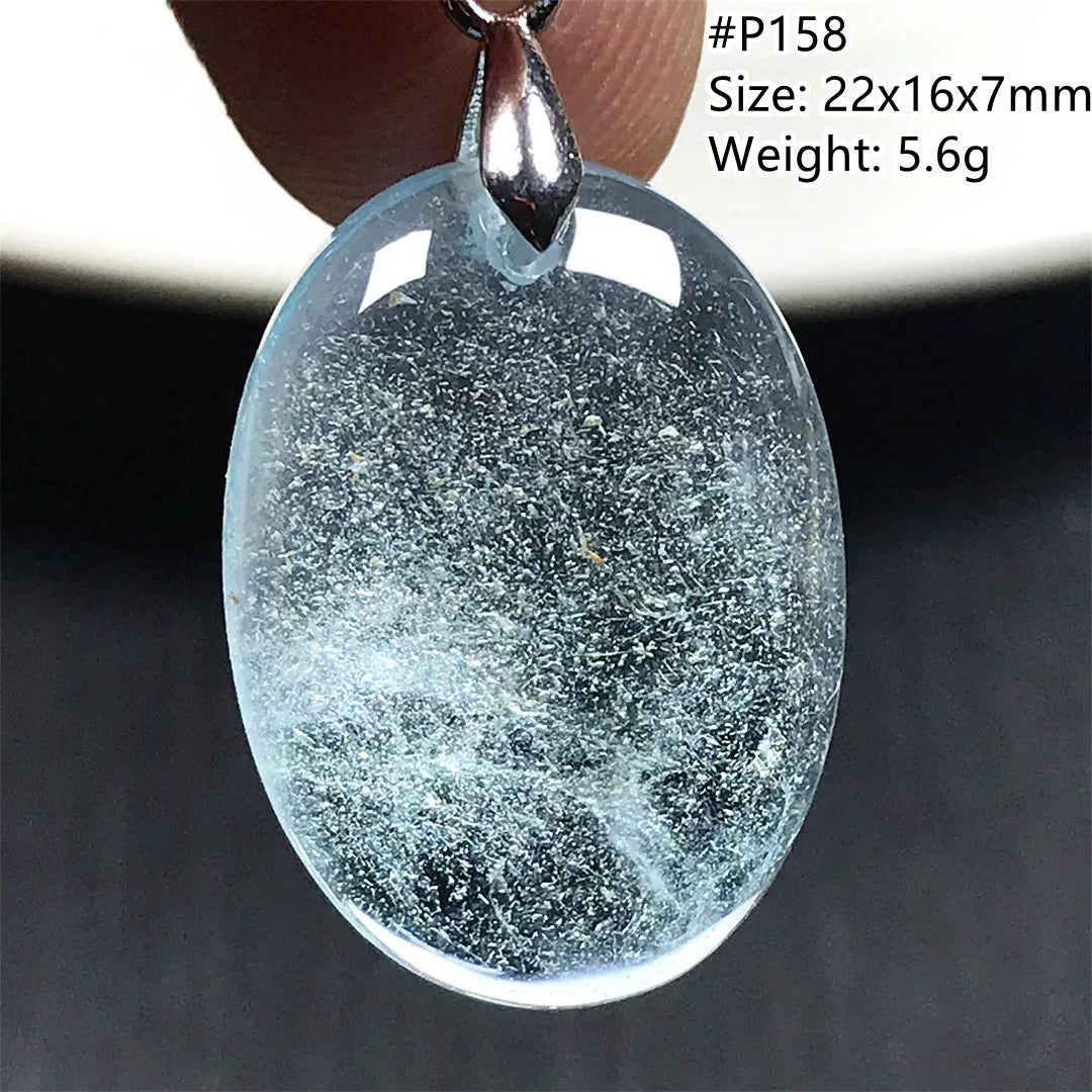 Pingente de Topázio Azul Natural – Pedra de Energia, Sorte e Amor, Joia Feminina e Masculina