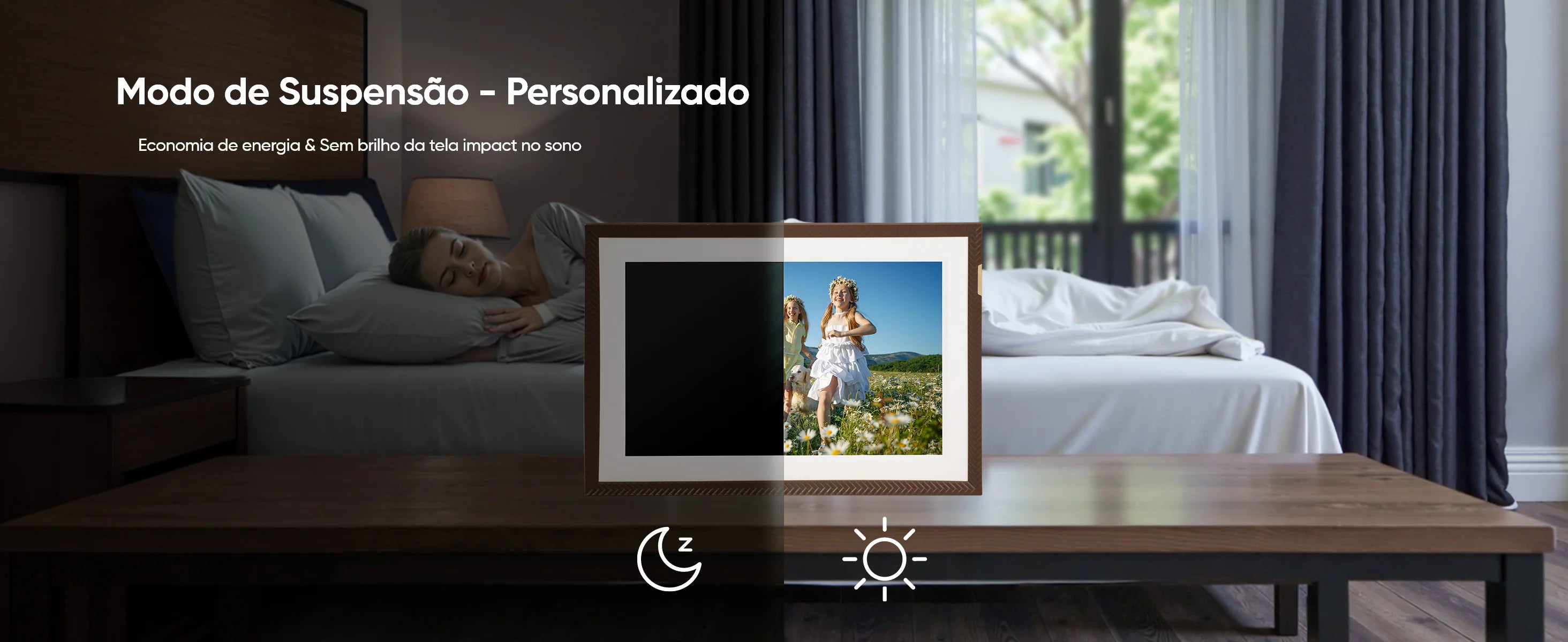 Porta-Retratos Digital ARZOPA 10,1" Touch Screen – WiFi, Compartilhamento Instantâneo de Fotos e Vídeo
