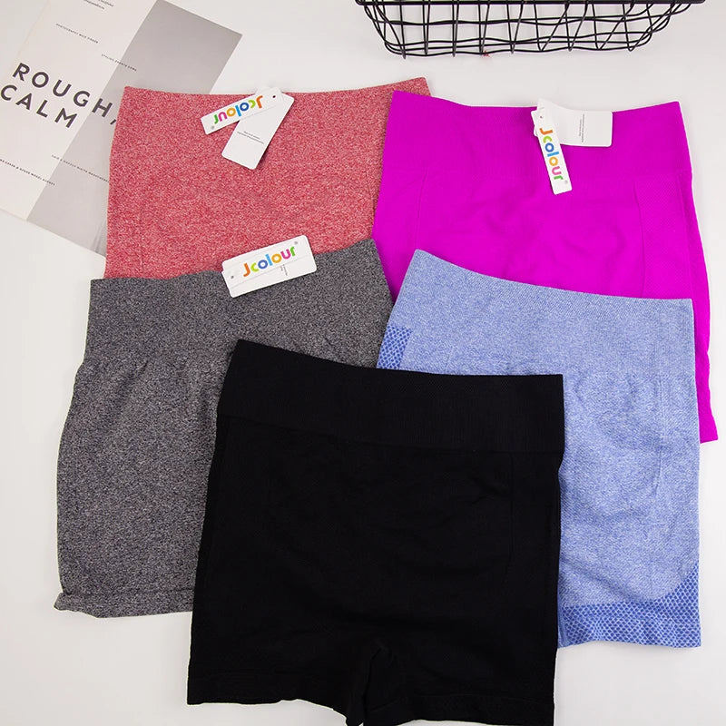 Conjunto 2 Peças – Shorts Esportivos Femininos, Ginástica e Yoga com Controle de Barriga e Glúteos