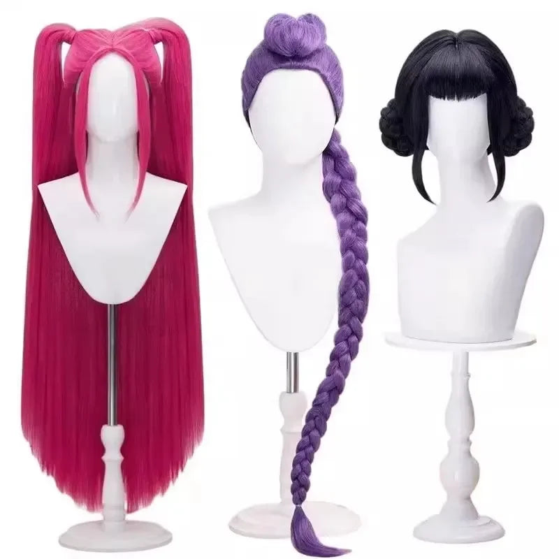 Rumi mira zoey cosplay kpop cosplay traje peruca 2026 uniforme feminino meninas festa de halloween role play roupas para adulto criança