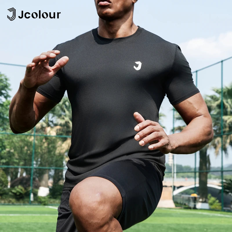 Camiseta Esportiva Masculina – Secagem Rápida, Respirável, Ideal para Corrida e Futebol