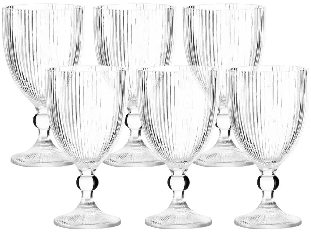 Conjunto 7 Peças – Jarra 1L e Copos de Vidro 350ml, Haus Concept