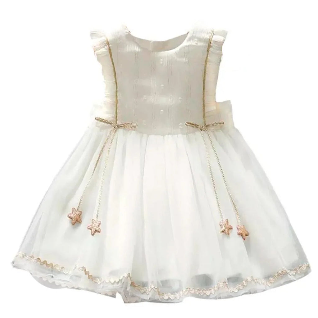 Vestido Infantil Feminino – Elegante para Festas, Batizado e Casamento