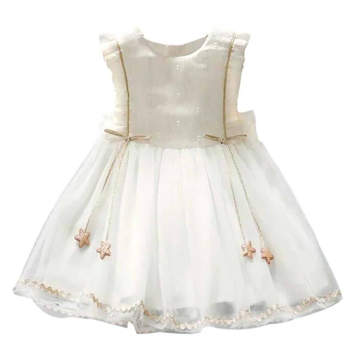 Vestido Infantil Feminino – Elegante para Festas, Batizado e Casamento