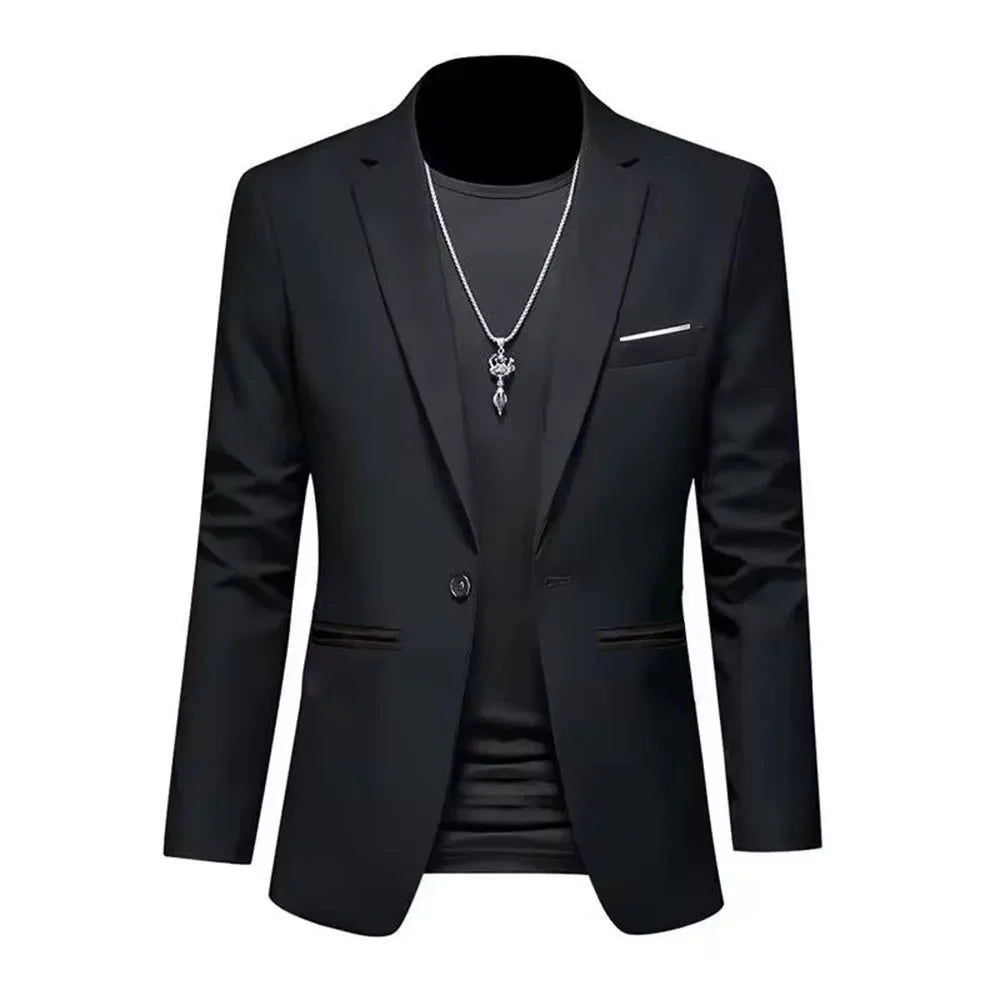 Blazer Masculino Trendy – Casual e Business, Slim Fit, Outono 2025