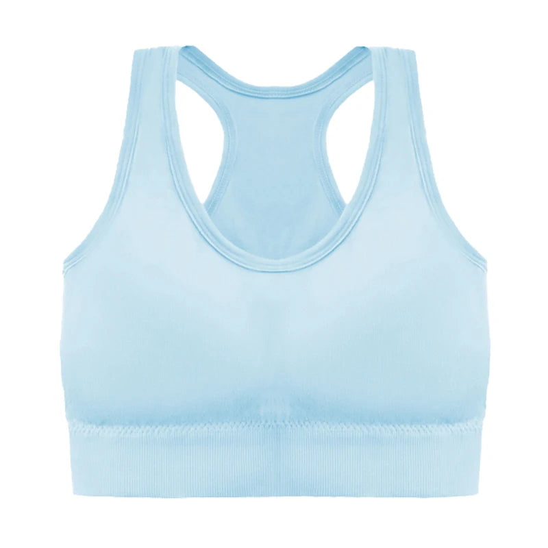Sutiã Esportivo Feminino – Push Up, Respirável e Antichoque