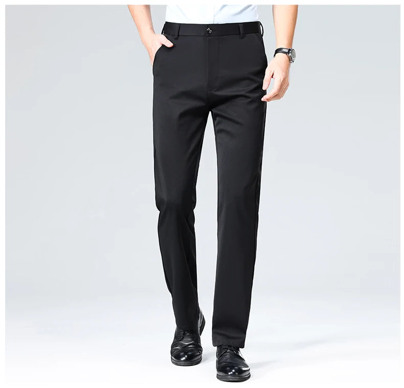Calça Masculina 2025 – Social, Fina para Verão e Outono, Casual e Executiva