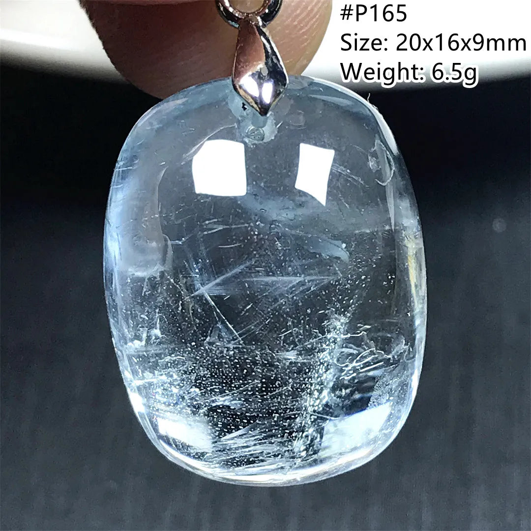 Pingente de Topázio Azul Natural – Pedra de Energia, Sorte e Amor, Joia Feminina e Masculina