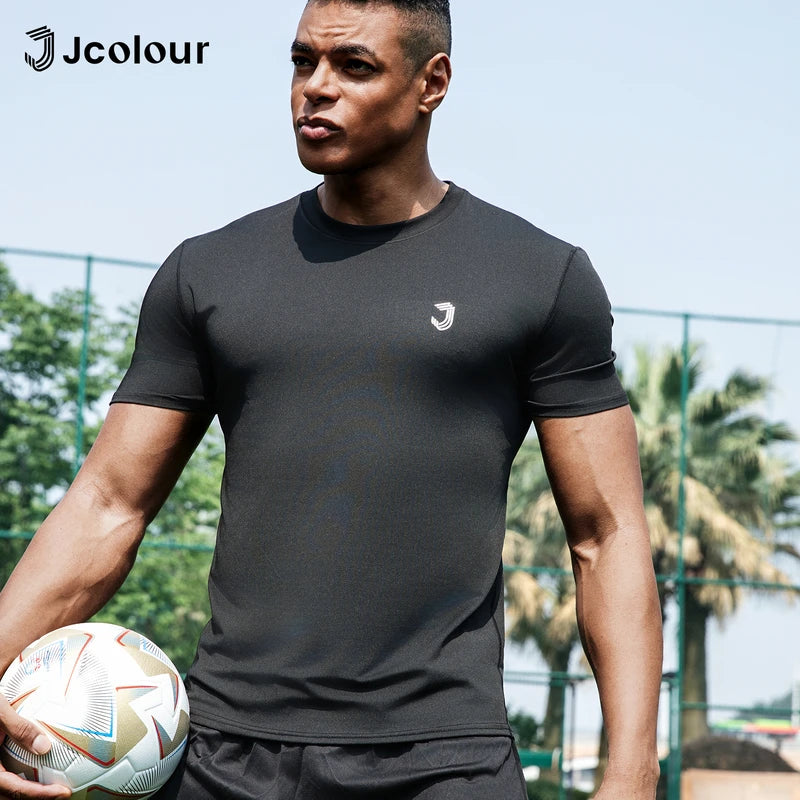 Camiseta Esportiva Masculina – Secagem Rápida, Respirável, Ideal para Corrida e Futebol