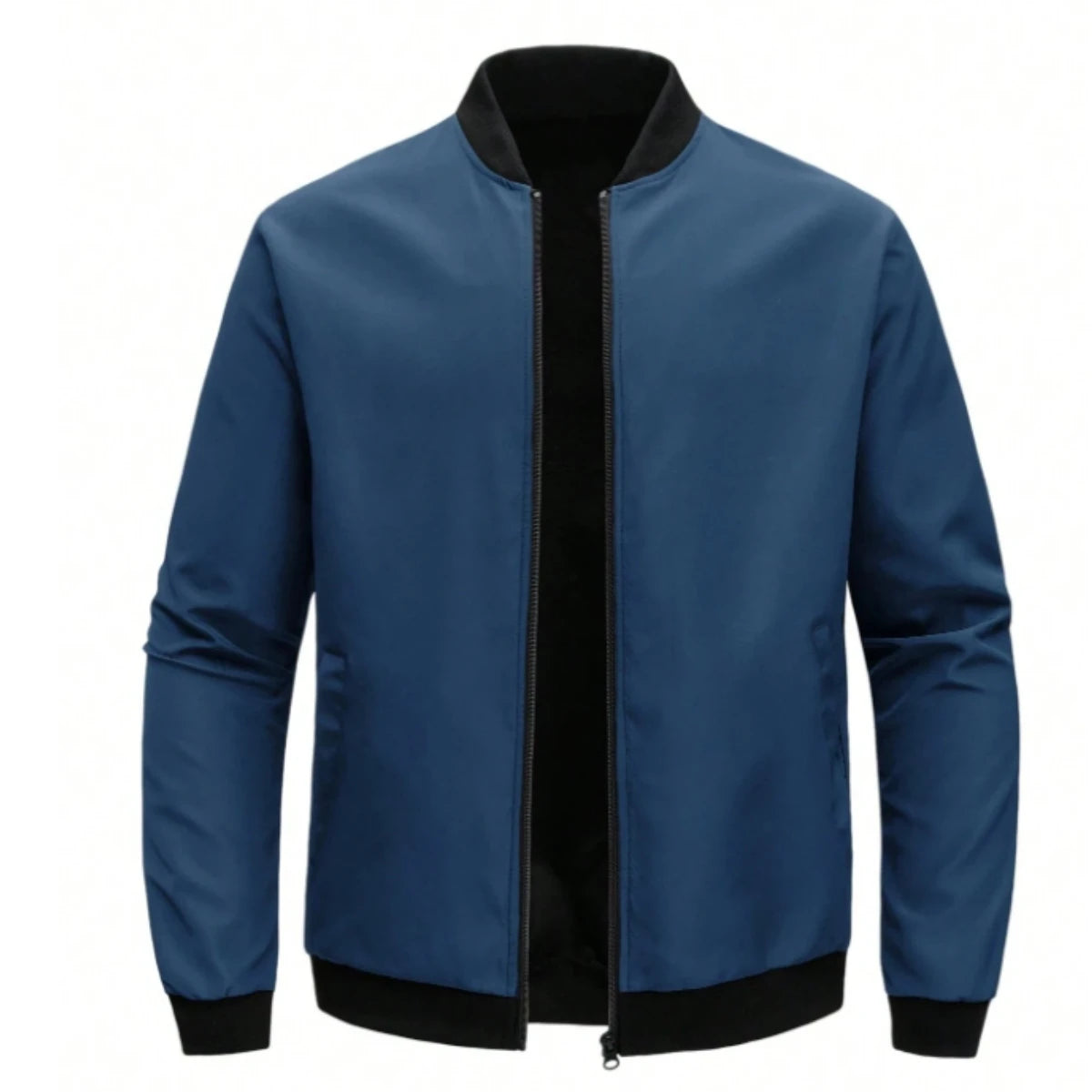 Jaqueta Masculina 2024 – Gola Baseball, Manga Curta, Solta, Casual e Executiva