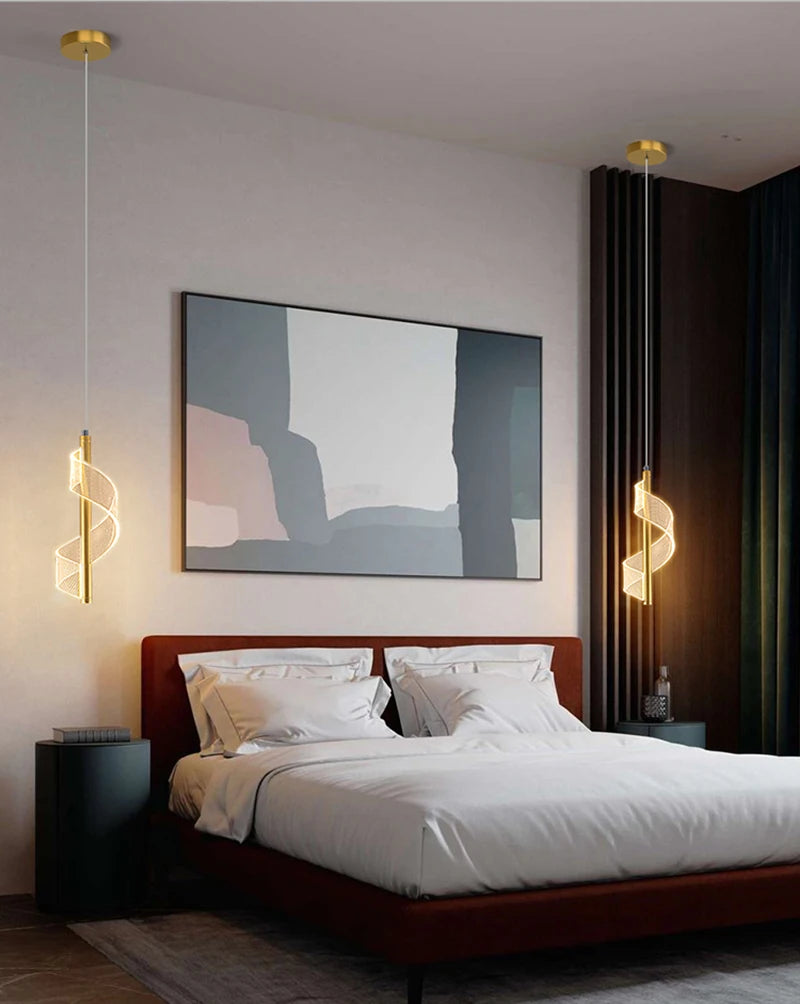 Luminária Pendente LED Nórdica – Iluminação Interna para Sala, Quarto e Mesa de Jantar