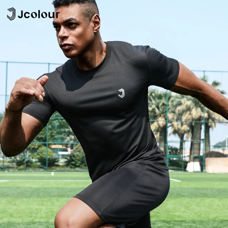 Camiseta Esportiva Masculina – Secagem Rápida, Respirável, Ideal para Corrida e Futebol