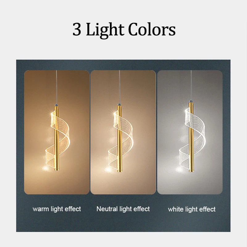 Luminária Pendente LED Nórdica – Iluminação Interna para Sala, Quarto e Mesa de Jantar