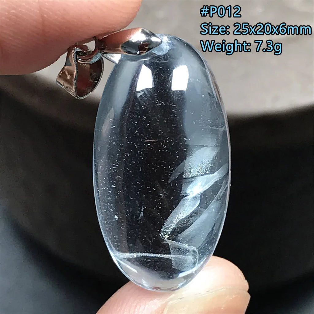 Pingente de Topázio Azul Natural – Pedra de Energia, Sorte e Amor, Joia Feminina e Masculina