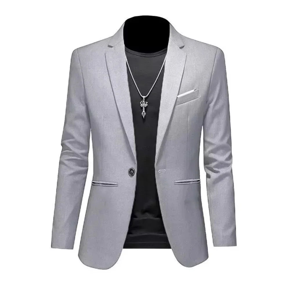 Blazer Masculino Trendy – Casual e Business, Slim Fit, Outono 2025