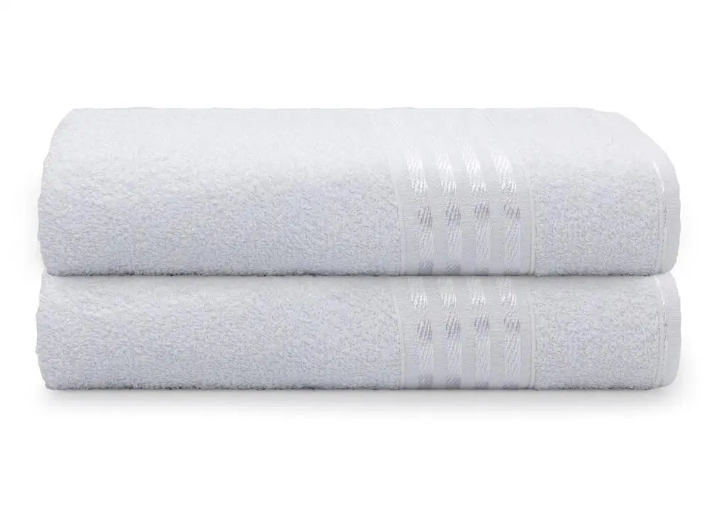 Conjunto de Toalhas de Banho e Rosto Pinho Decor Branco – 4 Peças