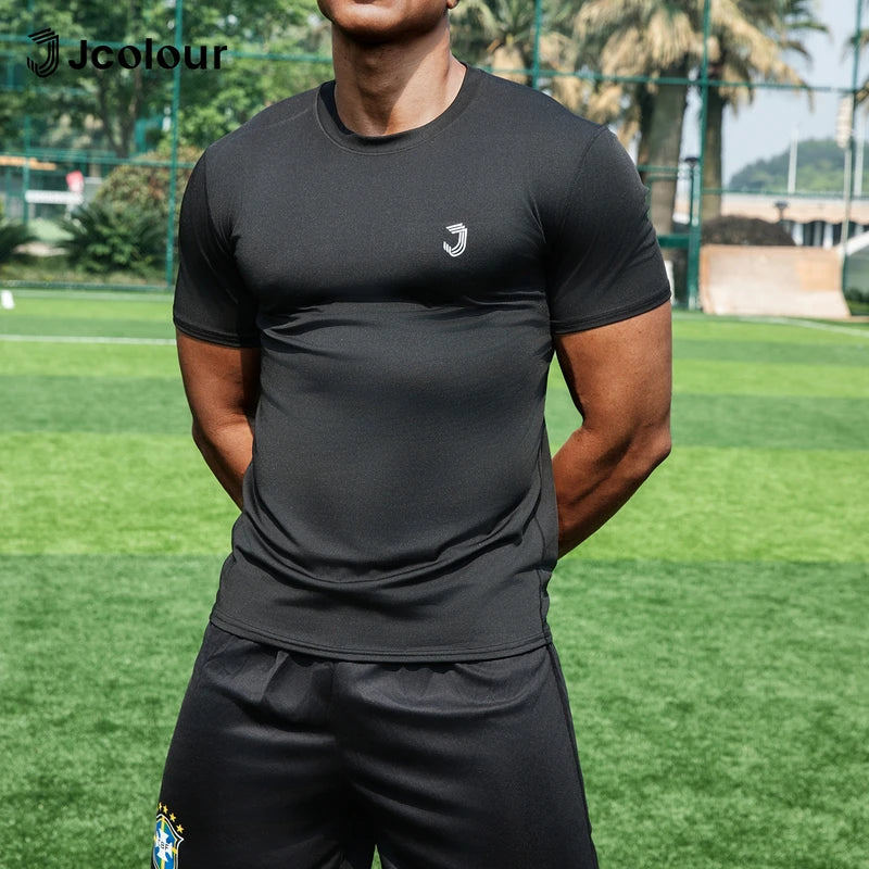 Camiseta Esportiva Masculina – Secagem Rápida, Respirável, Ideal para Corrida e Futebol