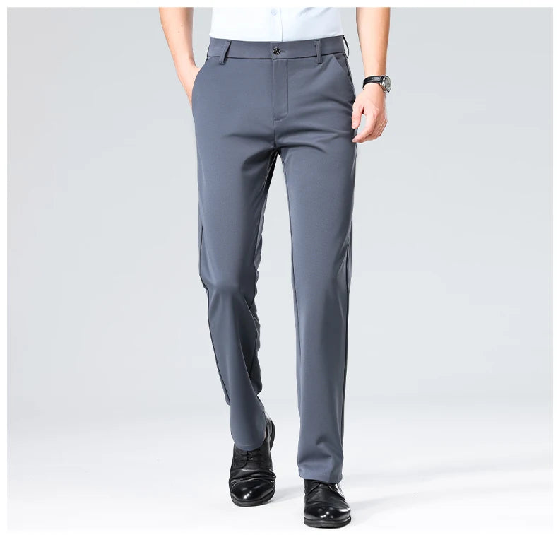 Calça Masculina 2025 – Social, Fina para Verão e Outono, Casual e Executiva