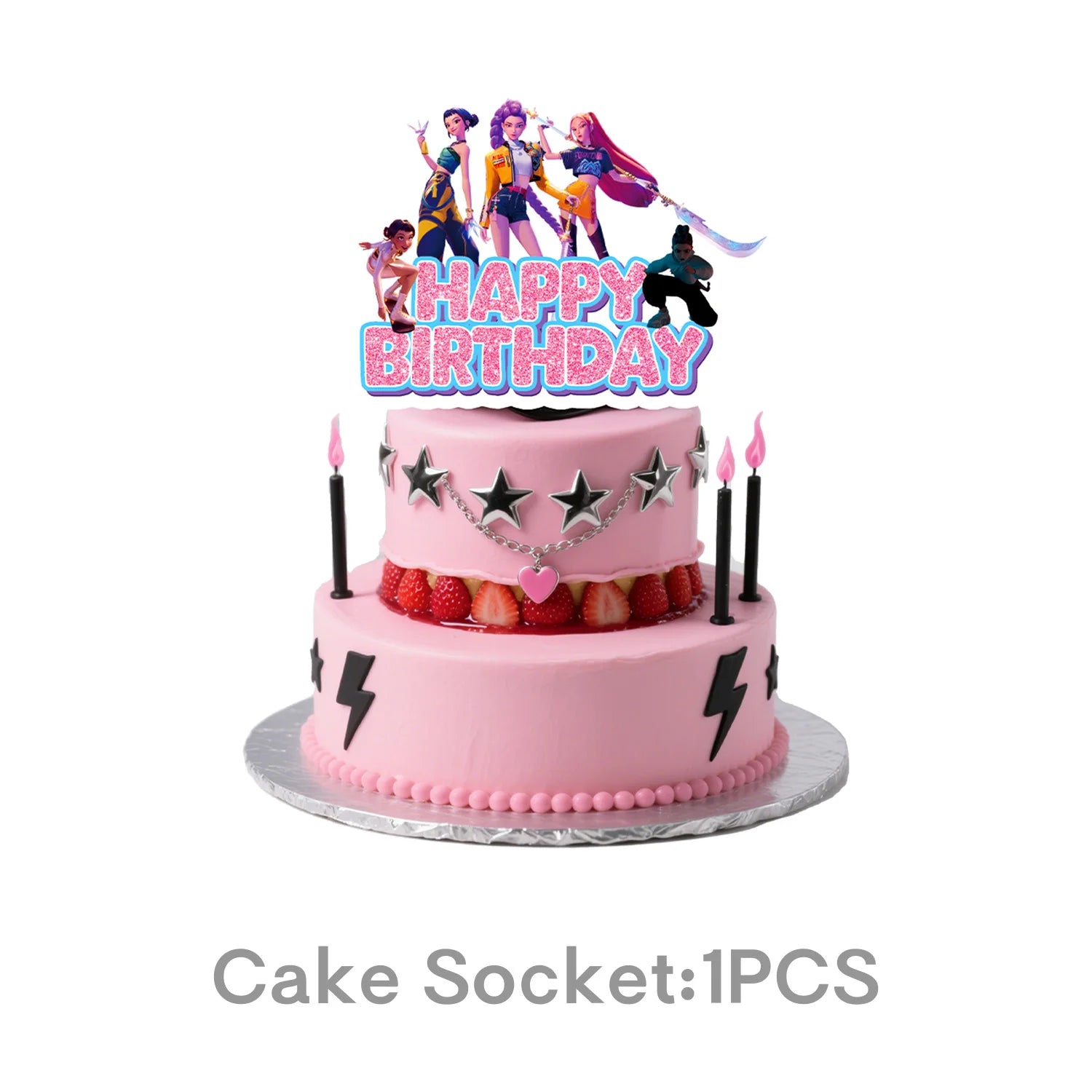 Caçador de demônios kpop decoração de festa k pop caçadores de demônios kit de pano de mesa de aniversário sacos de copo de prato caçadores de demônio kpop lembranças de festa