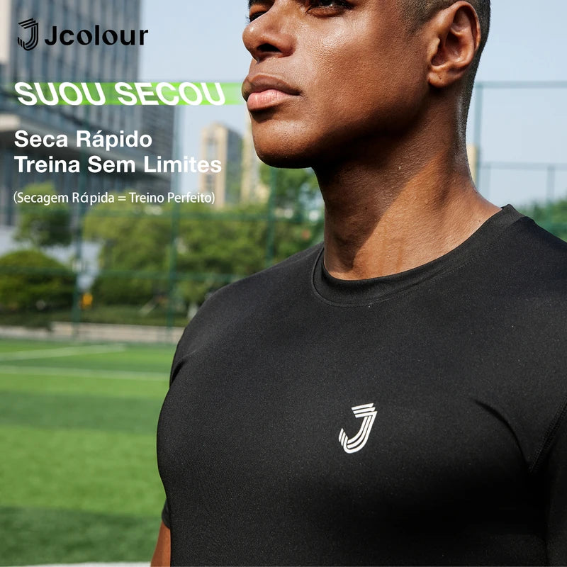 Camiseta Esportiva Masculina – Secagem Rápida, Respirável, Ideal para Corrida e Futebol