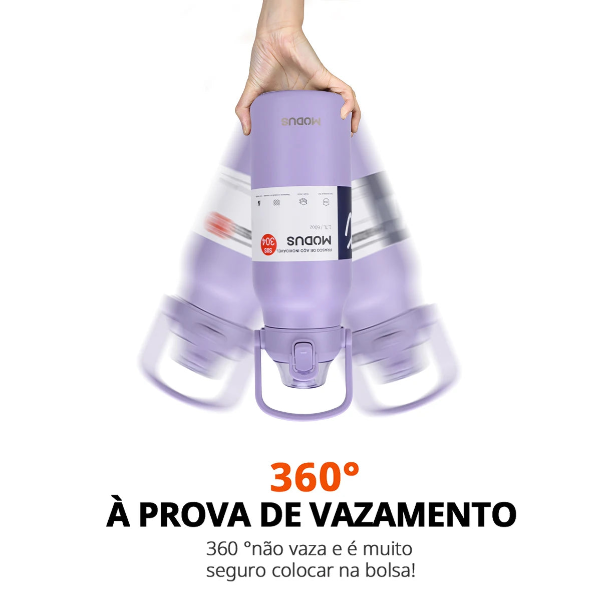 Garrafa Térmica Portátil – Aço Inoxidável com Canudo, Ideal para Viagem, Academia e Camping