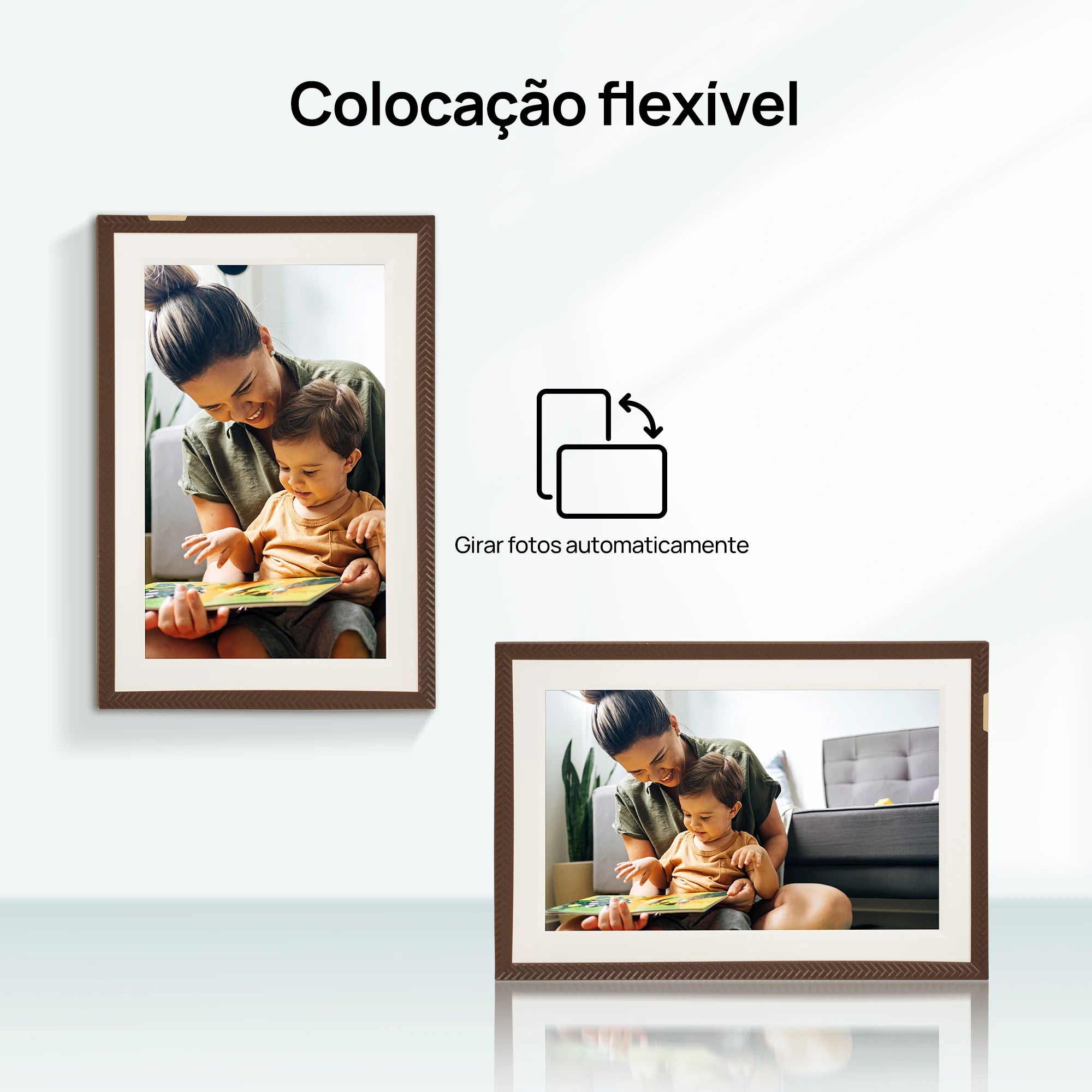 Porta-Retratos Digital ARZOPA 10,1" Touch Screen – WiFi, Compartilhamento Instantâneo de Fotos e Vídeo