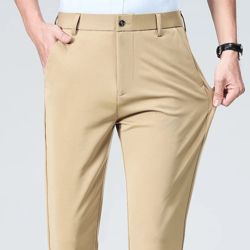 Calça Masculina 2025 – Social, Fina para Verão e Outono, Casual e Executiva