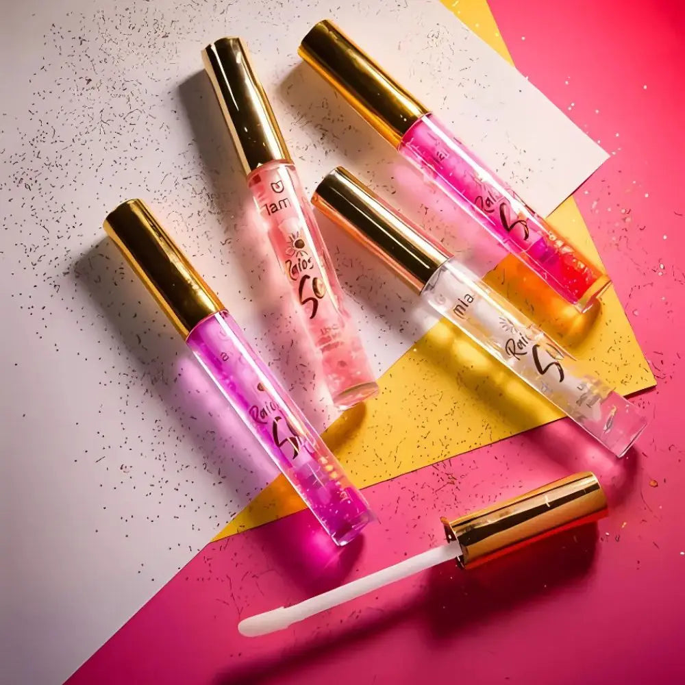 Kit 4 Lip Oils Gloss – Hidratação e Brilho Solar, Mia Make