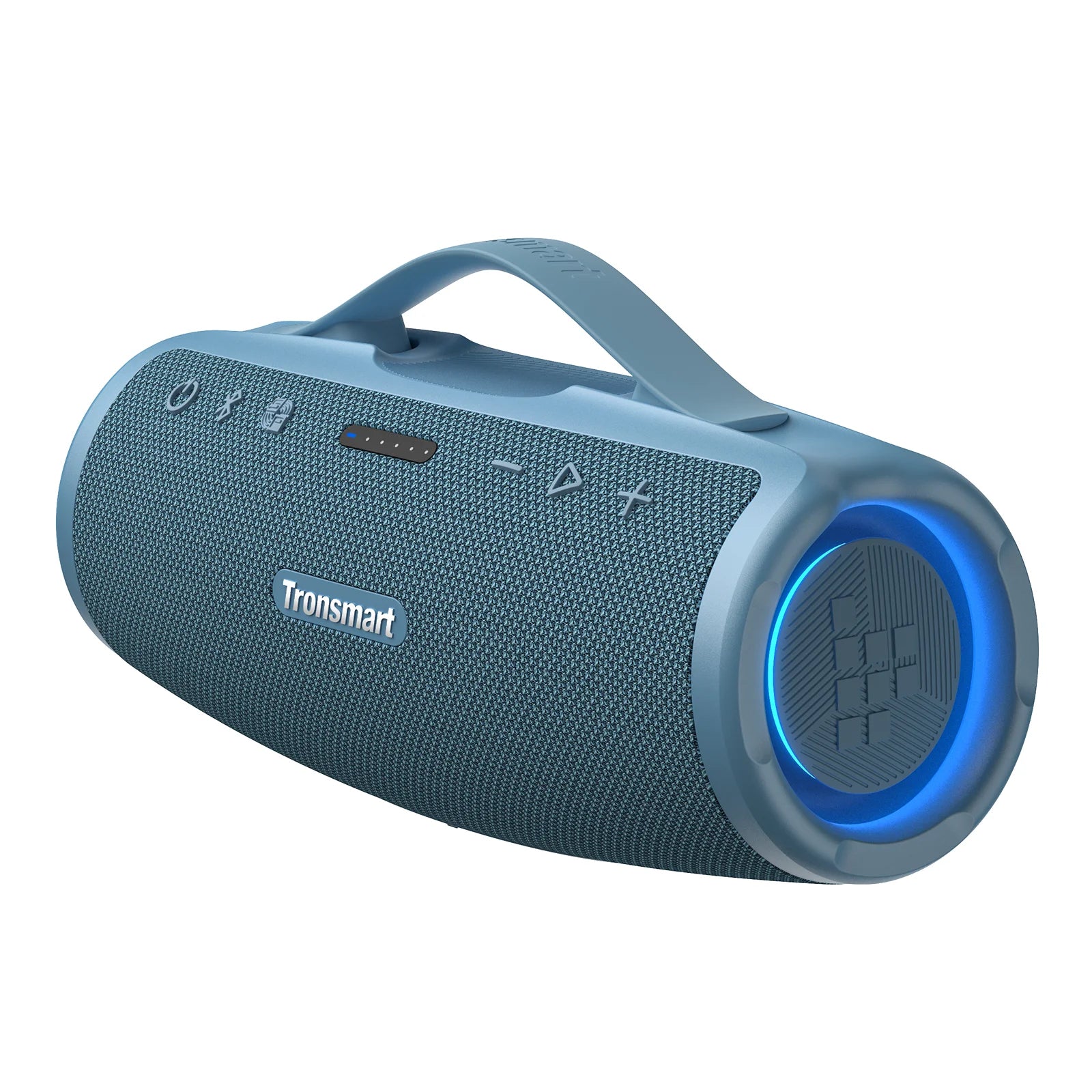 Caixa de Som Bluetooth Tronsmart Mirtune S100 – 50W, À Prova d’Água IPX7, Controle por App, Powerbank Integrado e Alça Retrátil