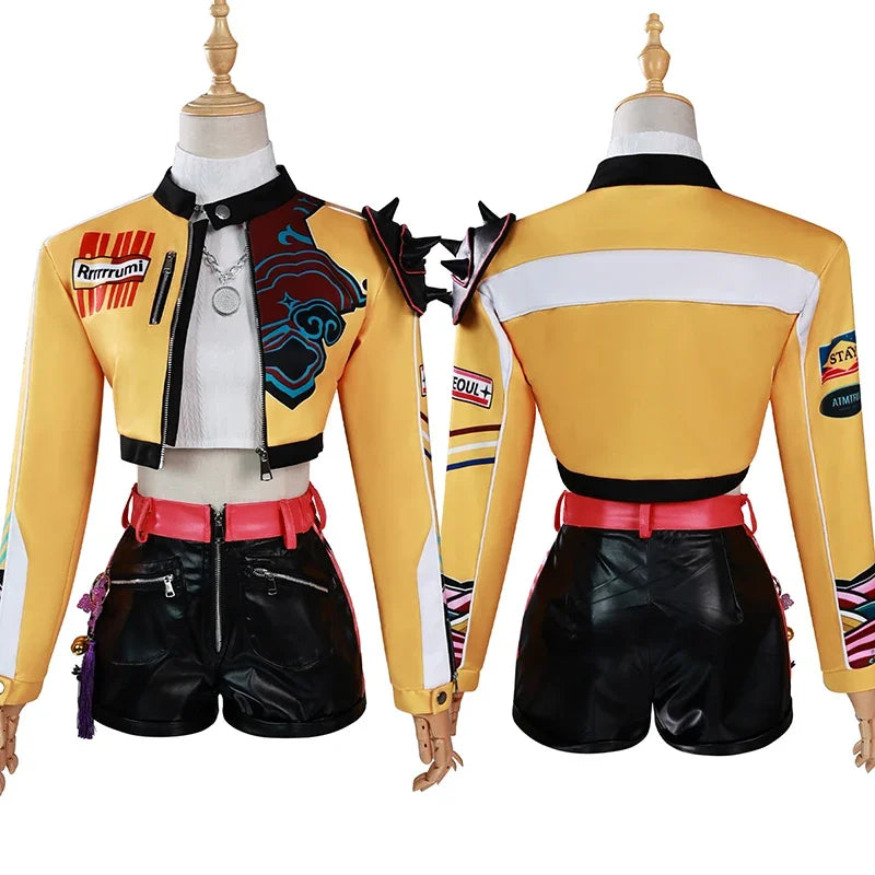Rumi mira zoey cosplay kpop cosplay traje peruca 2026 uniforme feminino meninas festa de halloween role play roupas para adulto criança