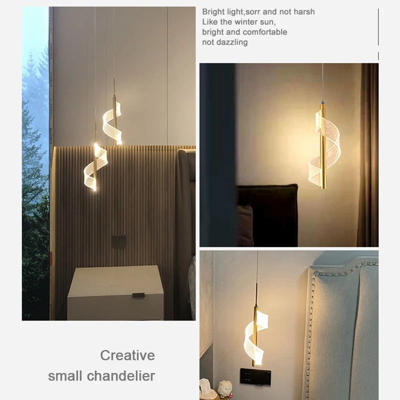 Luminária Pendente LED Nórdica – Iluminação Interna para Sala, Quarto e Mesa de Jantar