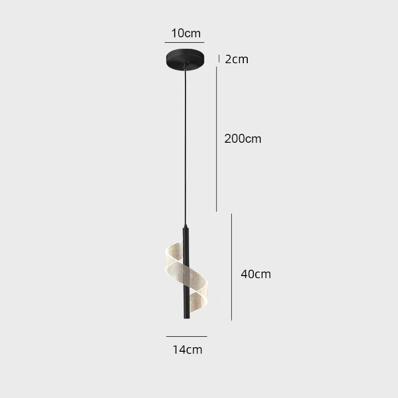 Luminária Pendente LED Nórdica – Iluminação Interna para Sala, Quarto e Mesa de Jantar