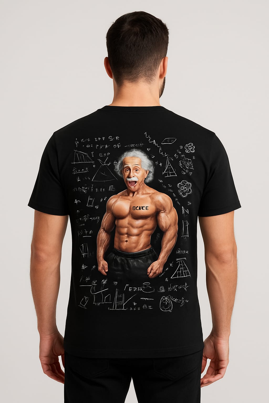 Camiseta Einstein Musculoso – Estilo, Humor e Atitude em uma Só Peça!