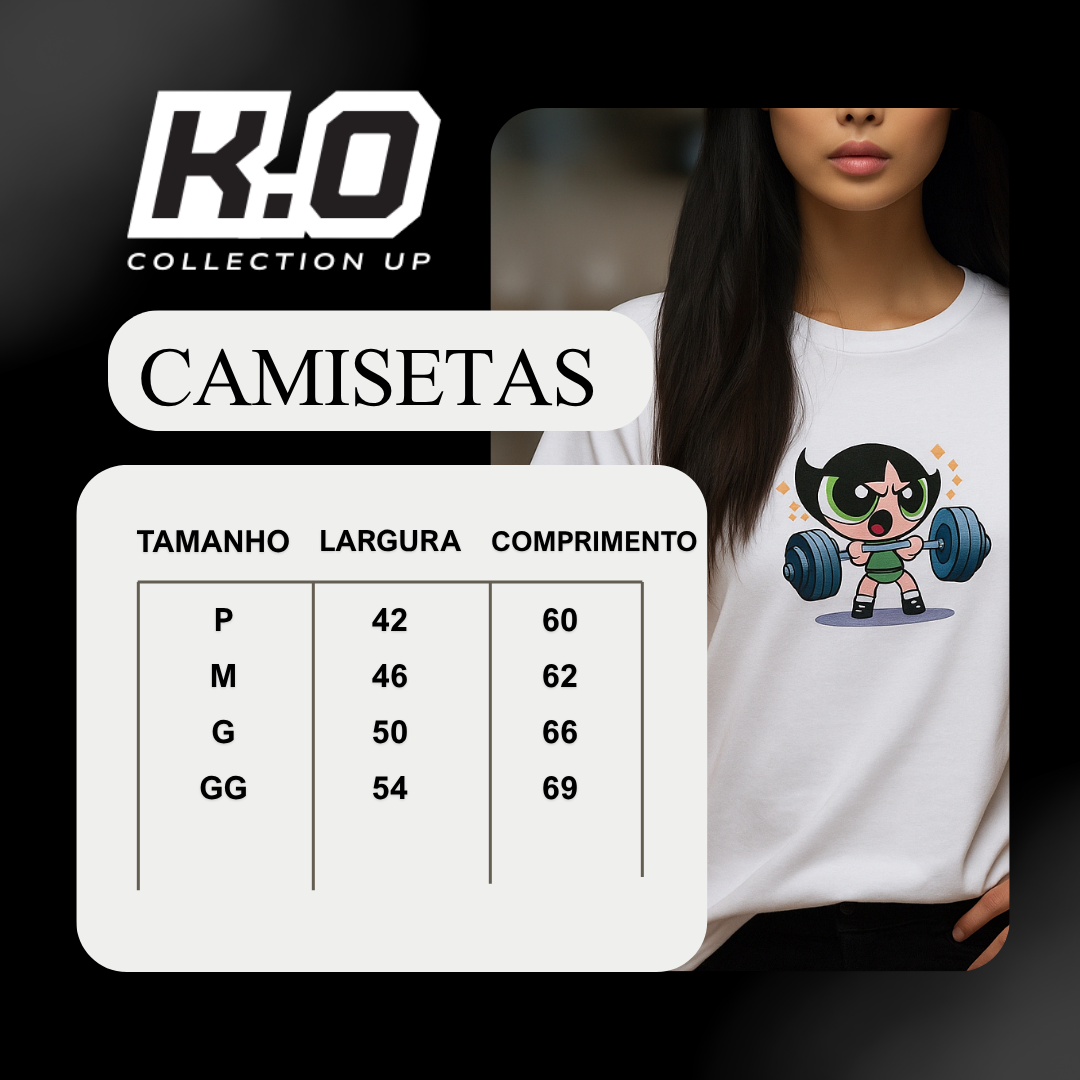 Camiseta Power Girl – Docinho Fitness