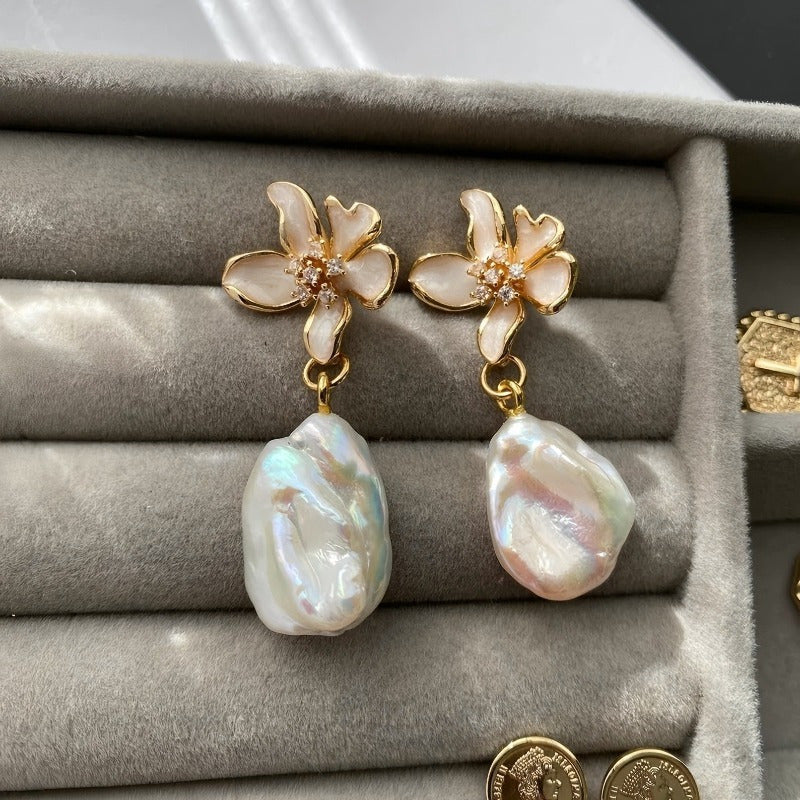 Brincos Femininos de Resina Geométrica moda francesa – Design Vintage, Pinos em Aço Inoxidável, Estilo Elegante e Atemporal